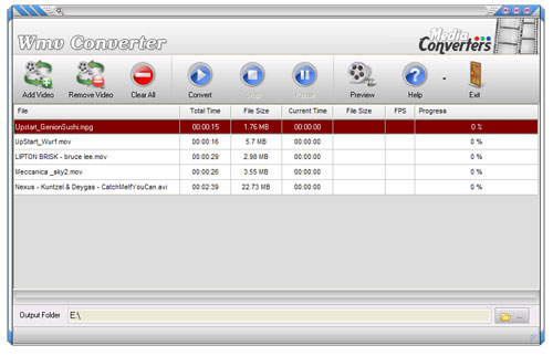 Wmv Converter 2.5 screenshot